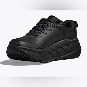 New In Box Hoka Women's Black Running Shoes Bondi SR, size 6 wide